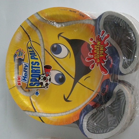 Vintage Hefty Paper Plates Sports Pals 2 Pkgs Sealed - Picture 3 of 6